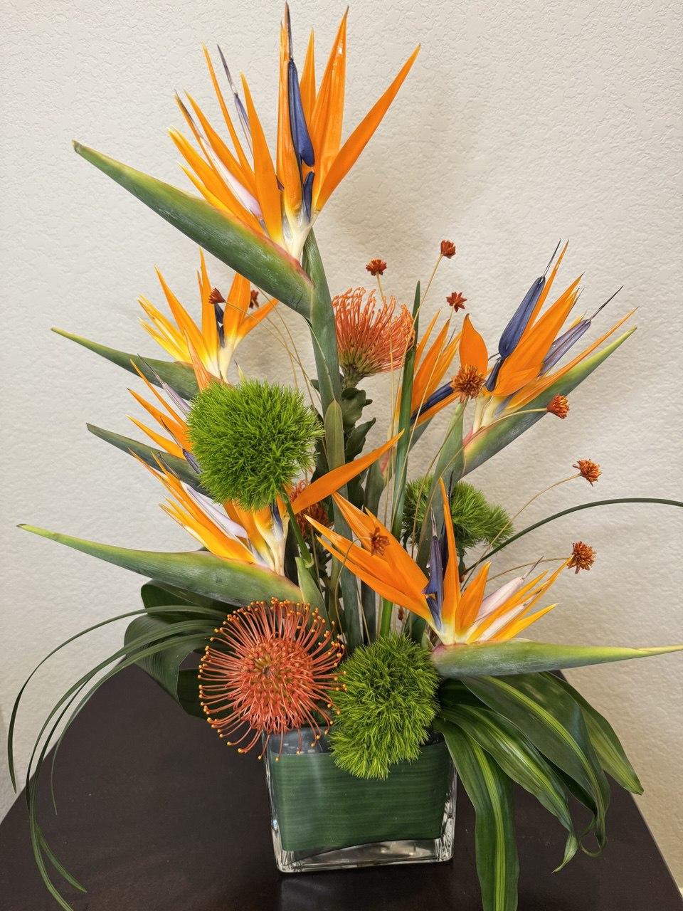 Tropic Bird with Protea Pincussion - image 5