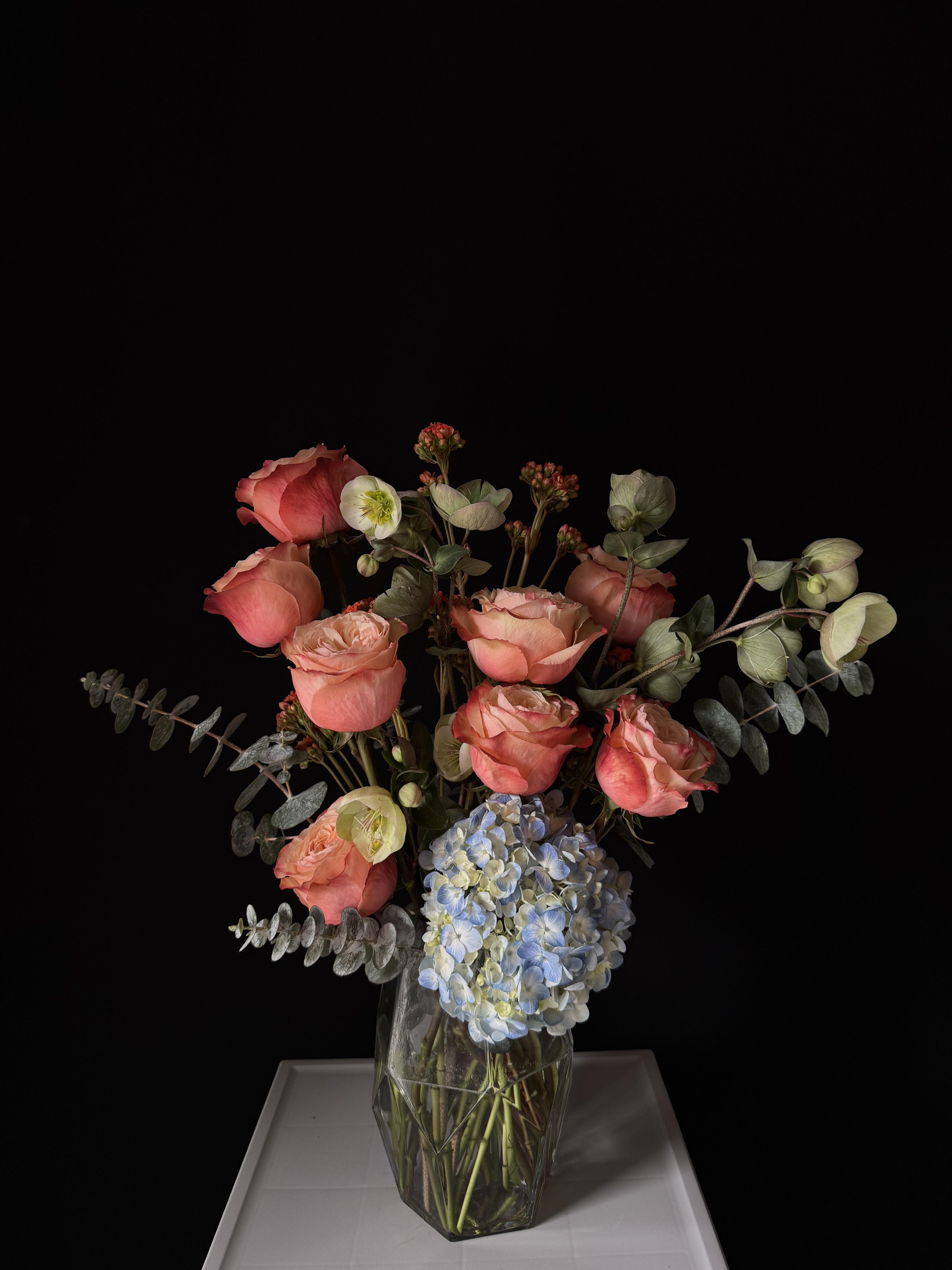 Peach and Blue Harmony - image 2